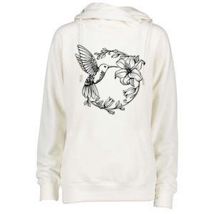 Hummingbird Womens Funnel Neck Pullover Hood