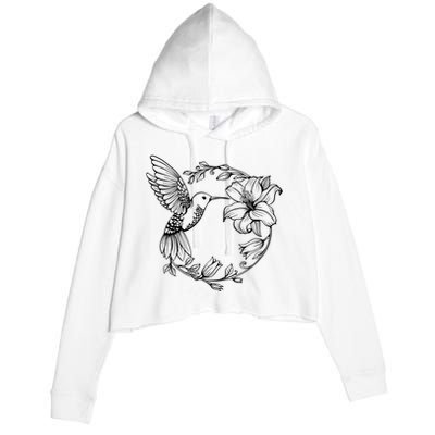 Hummingbird Crop Fleece Hoodie