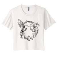 Hummingbird Women's Crop Top Tee