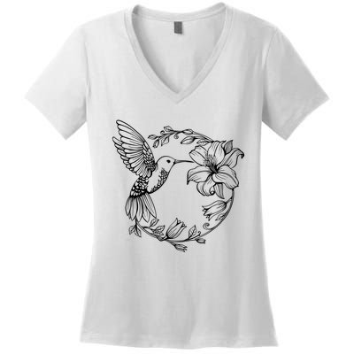 Hummingbird Women's V-Neck T-Shirt