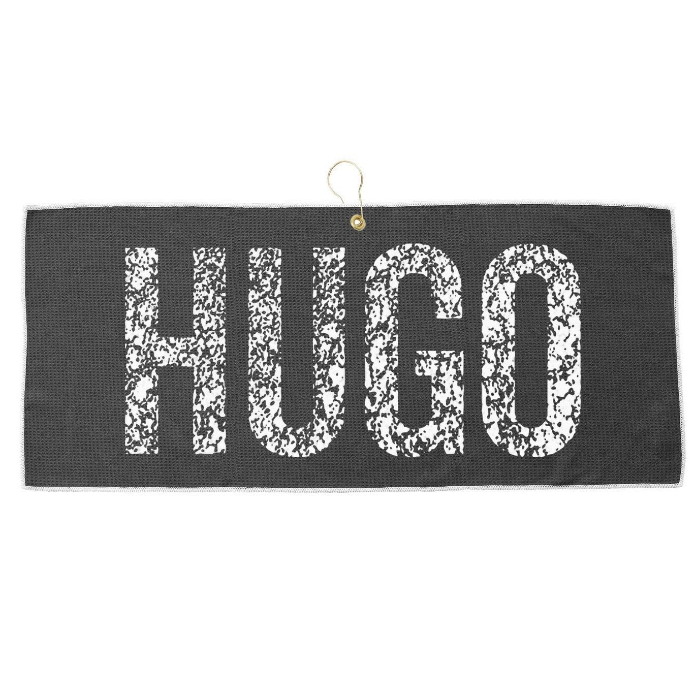 Hugo Large Microfiber Waffle Golf Towel