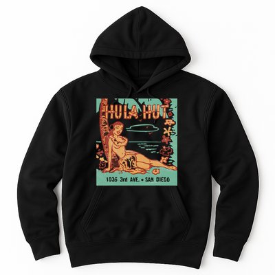 Hula Hut Vintage Tiki Bar Summer Vacation Hoodie