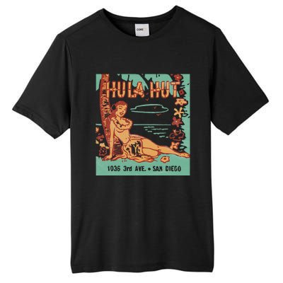 Hula Hut Vintage Tiki Bar Summer Vacation Tall Fusion ChromaSoft Performance T-Shirt