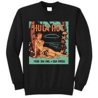 Hula Hut Vintage Tiki Bar Summer Vacation Tall Sweatshirt