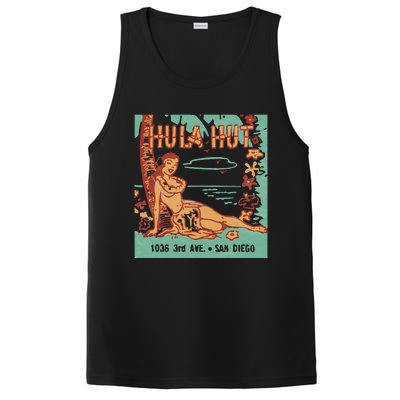 Hula Hut Vintage Tiki Bar Summer Vacation PosiCharge Competitor Tank