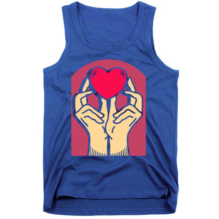 Hands Heart Valentine's Love Relationship Rotic Gift Tank Top