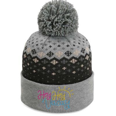 Hey Hey Vacay Summer Sun The Baniff Cuffed Pom Beanie