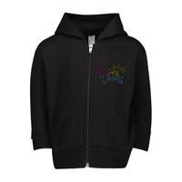 Hey Hey Vacay Summer Sun Toddler Zip Fleece Hoodie