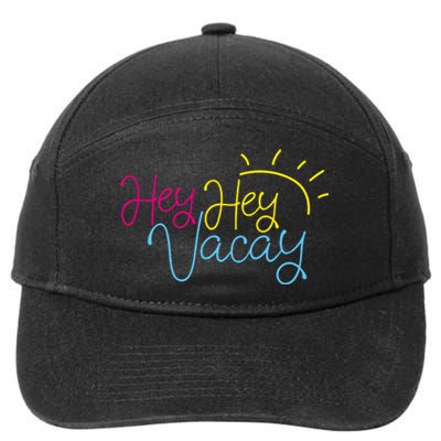 Hey Hey Vacay Summer Sun 7-Panel Snapback Hat