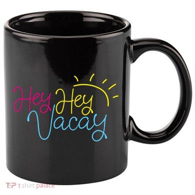 Hey Hey Vacay Summer Sun 11oz C Handle Ceramic Mug