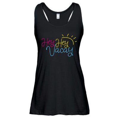 Hey Hey Vacay Summer Sun Ladies Essential Flowy Tank