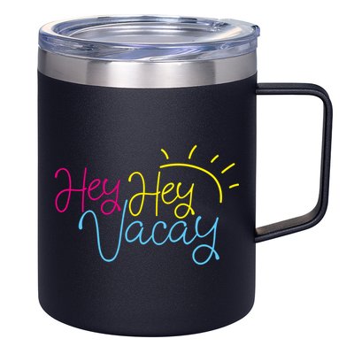 Hey Hey Vacay Summer Sun 12oz Stainless Steel Coffee Mug