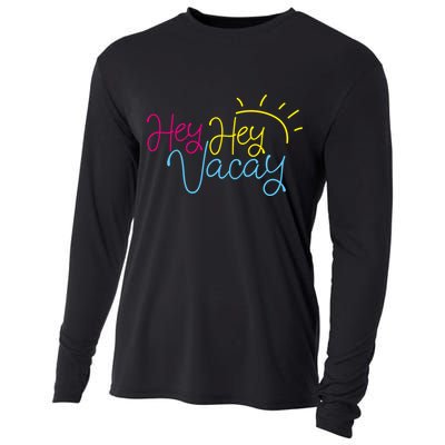 Hey Hey Vacay Summer Sun Cooling Performance Long Sleeve Crew