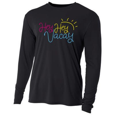 Hey Hey Vacay Summer Sun Cooling Performance Long Sleeve Crew