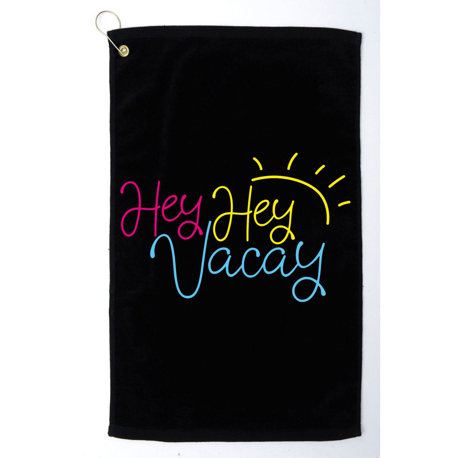 Hey Hey Vacay Summer Sun Golf Towel