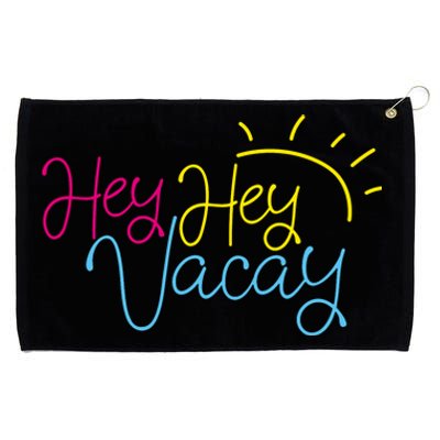 Hey Hey Vacay Summer Sun Grommeted Golf Towel