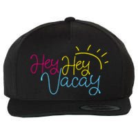 Hey Hey Vacay Summer Sun Wool Snapback Cap