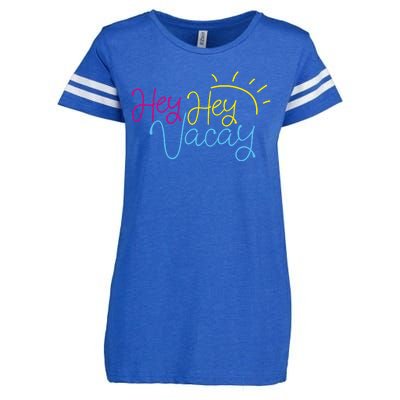 Hey Hey Vacay Summer Sun Enza Ladies Jersey Football T-Shirt