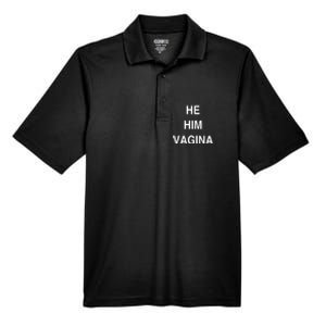 He Him Vagina Men's Origin Performance Pique Polo