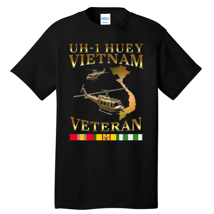 Huey Helicopter Vietnam Veteran Uh 1 Huey Vietnam Huey Tall T-Shirt