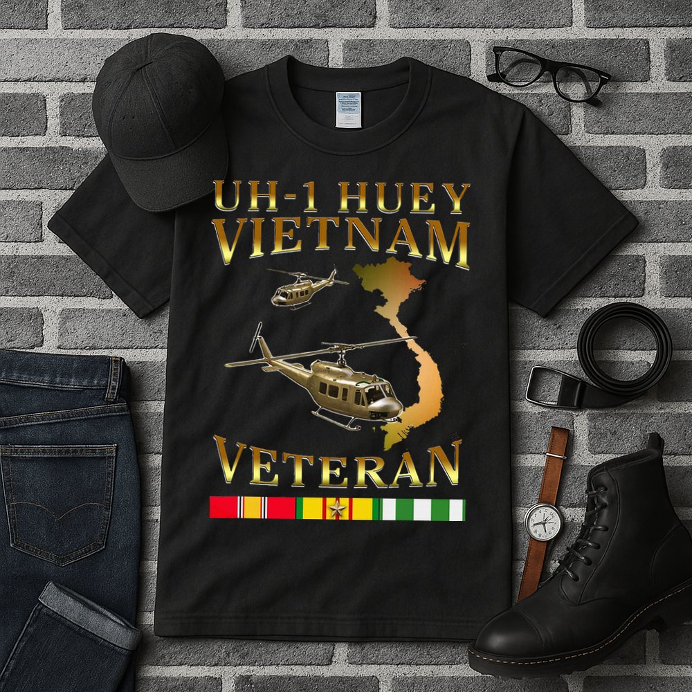 Huey Helicopter Vietnam Veteran Uh 1 Huey Vietnam Huey Tall T-Shirt