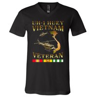 Huey Helicopter Vietnam Veteran Uh 1 Huey Vietnam Huey V-Neck T-Shirt