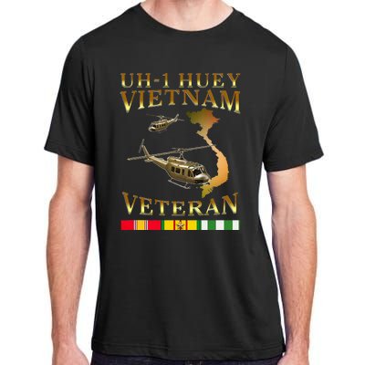 Huey Helicopter Vietnam Veteran Uh 1 Huey Vietnam Huey Adult ChromaSoft Performance T-Shirt