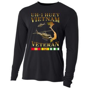 Huey Helicopter Vietnam Veteran Uh 1 Huey Vietnam Huey Cooling Performance Long Sleeve Crew