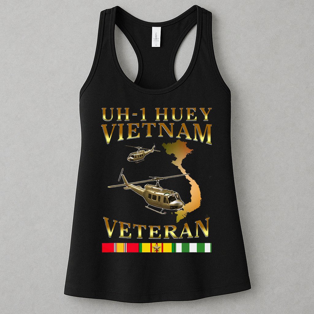 Huey Helicopter Vietnam Veteran Uh 1 Huey Vietnam Huey Womens Tank Top