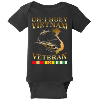 Huey Helicopter Vietnam Veteran Uh 1 Huey Vietnam Huey Baby Bodysuit