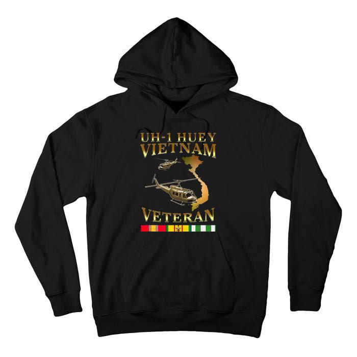 Huey Helicopter Vietnam Veteran Uh 1 Huey Vietnam Huey Tall Hoodie