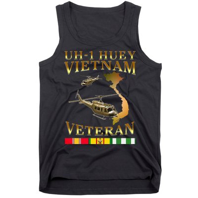 Huey Helicopter Vietnam Veteran Uh 1 Huey Vietnam Huey Tank Top