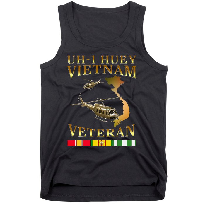 Huey Helicopter Vietnam Veteran Uh 1 Huey Vietnam Huey Tank Top