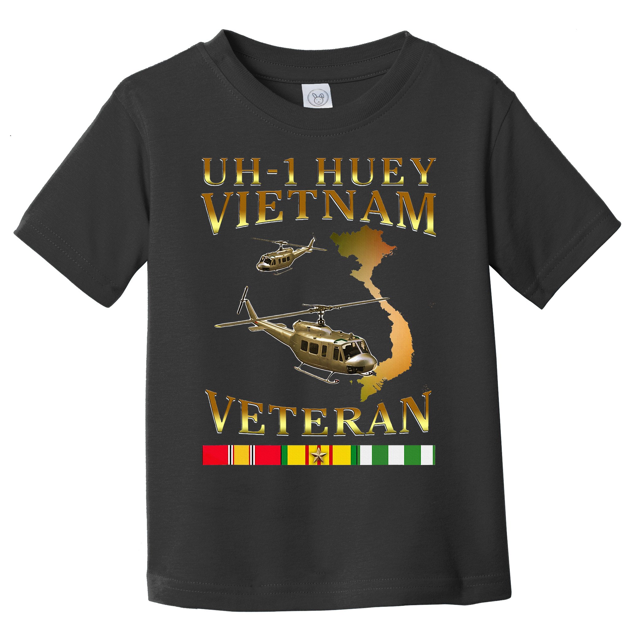 Huey Helicopter Vietnam Veteran Uh 1 Huey Vietnam Huey Toddler T-Shirt