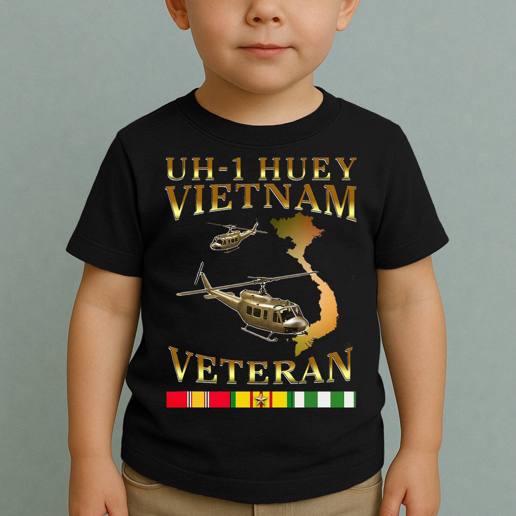Huey Helicopter Vietnam Veteran Uh 1 Huey Vietnam Huey Toddler T-Shirt