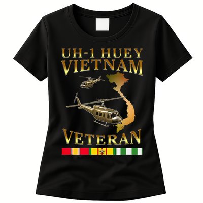 Huey Helicopter Vietnam Veteran Uh 1 Huey Vietnam Huey Womens T-Shirt