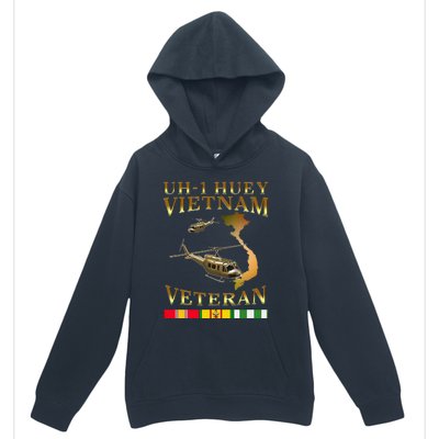 Huey Helicopter Vietnam Veteran Uh 1 Huey Vietnam Huey Urban Pullover Hoodie