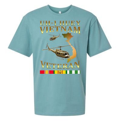 Huey Helicopter Vietnam Veteran Uh 1 Huey Vietnam Huey Sueded Cloud Jersey T-Shirt