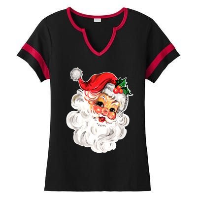 Happy Holidays We Wish You Merry Christmas From Santa Gift Ladies Halftime Notch Neck Tee