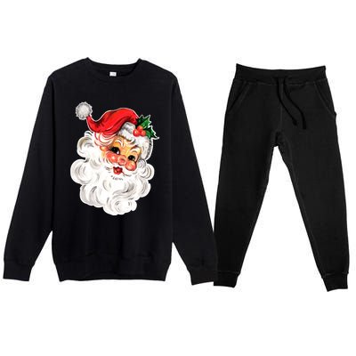 Happy Holidays We Wish You Merry Christmas From Santa Gift Premium Crewneck Sweatsuit Set