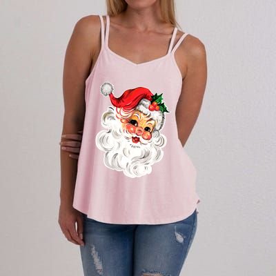 Happy Holidays We Wish You Merry Christmas From Santa Gift Women's Strappy Tank