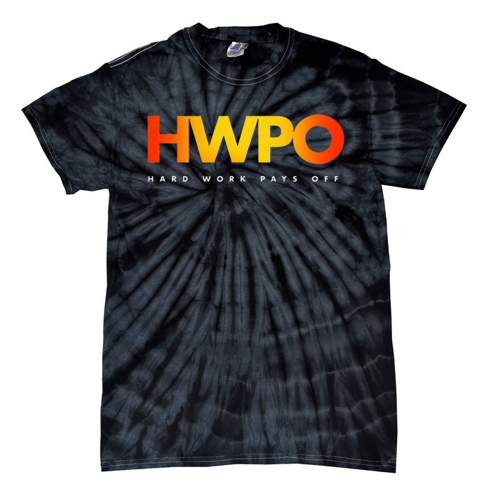 HWPO Hard Work Pays Off Pastel Motivational Tie-Dye T-Shirt