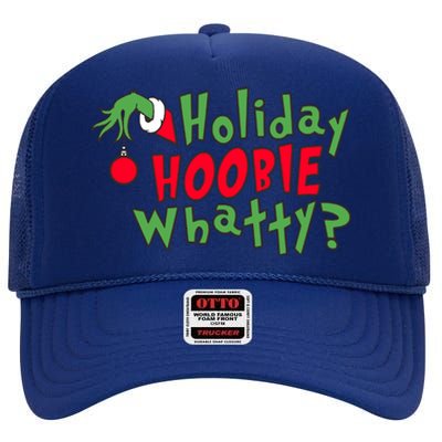 Holiday Hoobie Whatty, The Stole Christmas High Crown Mesh Back Trucker Hat