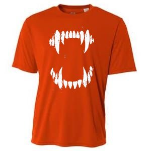 Halloween Horror Wolf Dog Vampire Monster Teeth Costume Cooling Performance Crew T-Shirt