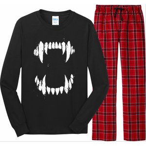 Halloween Horror Wolf Dog Vampire Monster Teeth Costume Long Sleeve Pajama Set