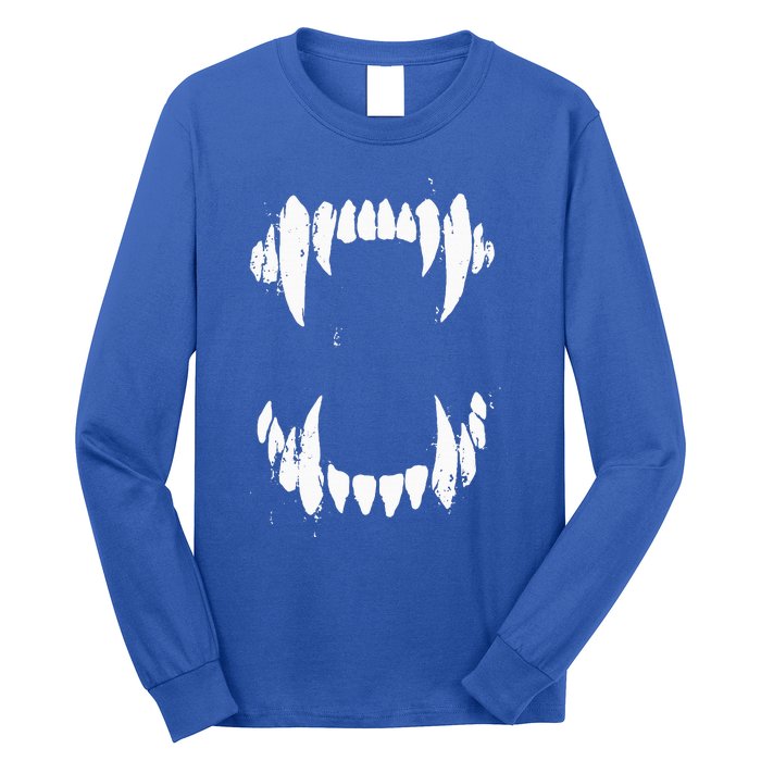 Halloween Horror Wolf Dog Vampire Monster Teeth Costume Long Sleeve Shirt