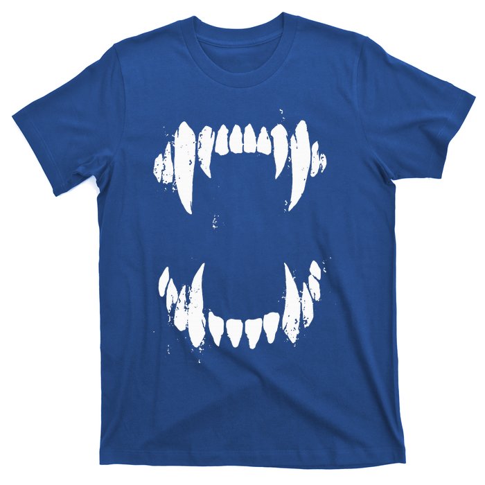 Halloween Horror Wolf Dog Vampire Monster Teeth Costume T-Shirt