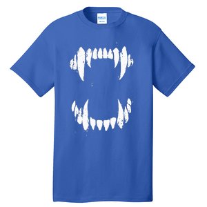 Halloween Horror Wolf Dog Vampire Monster Teeth Costume Tall T-Shirt