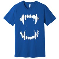 Halloween Horror Wolf Dog Vampire Monster Teeth Costume Premium T-Shirt