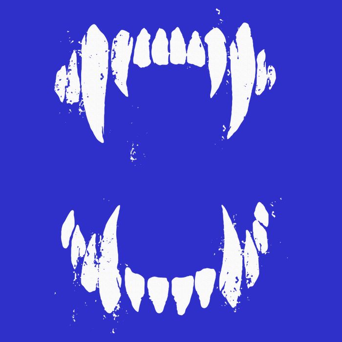 Halloween Horror Wolf Dog Vampire Monster Teeth Costume Premium T-Shirt